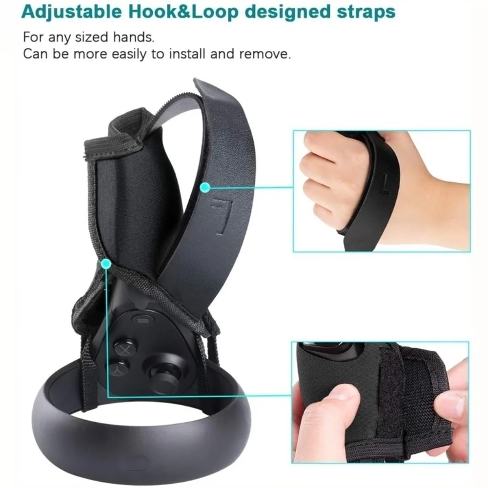 Grip Strap Controller Cover Compatible Quest VR Washable Protective Sleeve